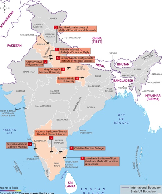 Medical Colleges Distribution Map